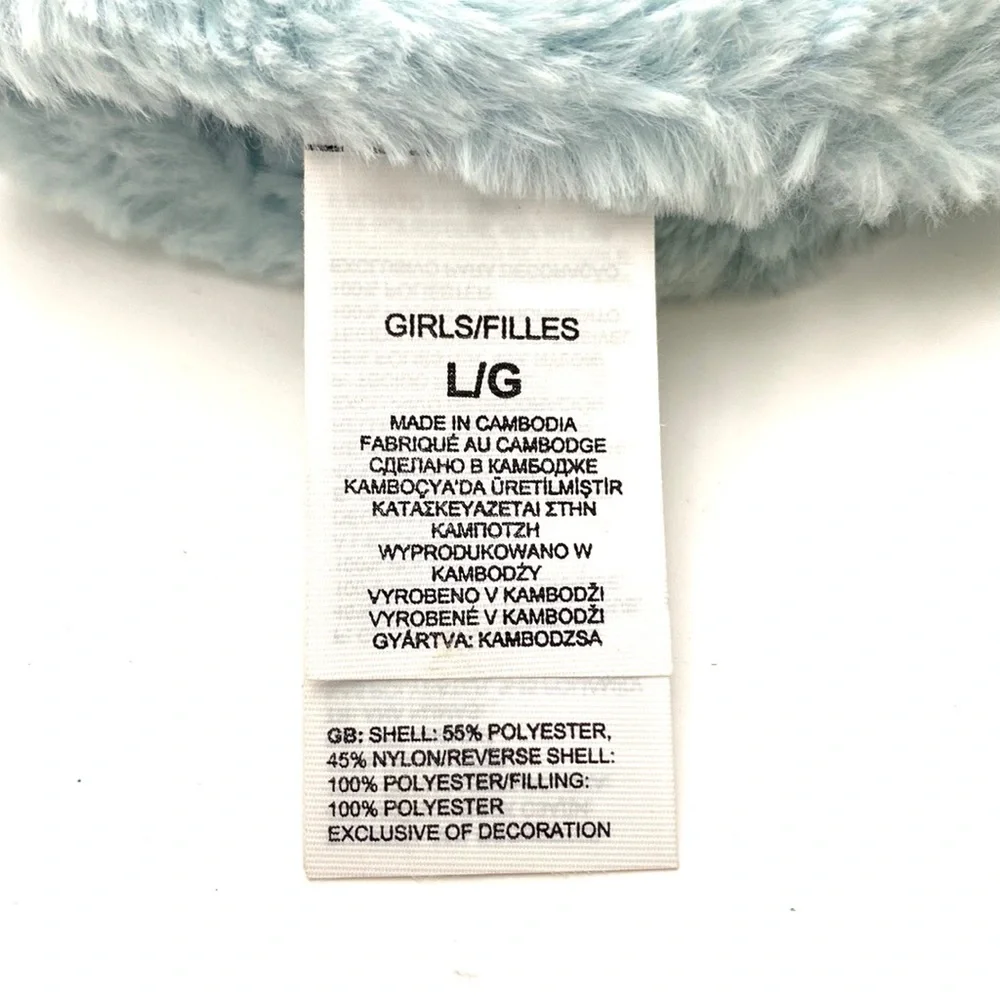 North Face Girls Grey/Mint Mossbud Swirl Fleece Mittens